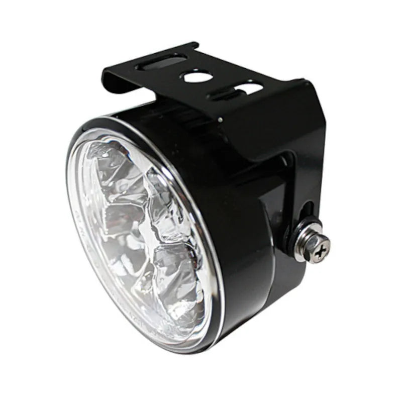 LED-Tagfahrlicht Highsider Pro Rund, Schwarz, Glas Klar, Ø 71,5 mm, E-geprüft