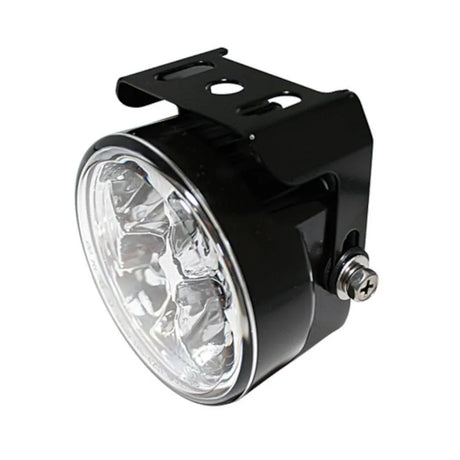 LED-Tagfahrlicht Highsider Pro Rund, Schwarz, Glas Klar, Ø 71,5 mm, E-geprüft