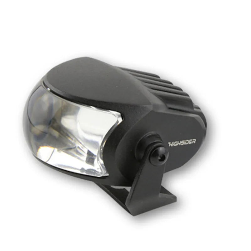 LED-Fernscheinwerfer Highsider Pro Comet-High, Schwarz, Glas Klar, E-geprüft