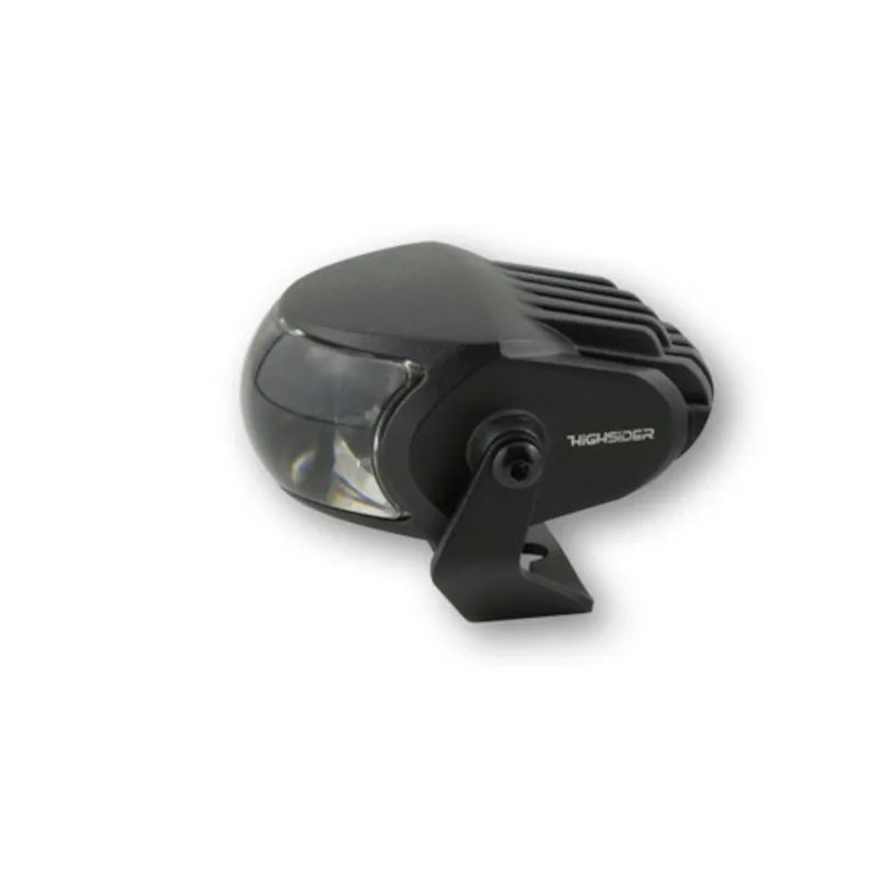 LED-Fernscheinwerfer Highsider Pro Comet-High, Schwarz, Glas Klar, E-geprüft