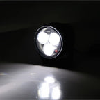 LED-Fernscheinwerfer Highsider Pro Satellite, Schwarz, Klar, Ø 64 mm, E-geprüft