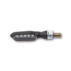 LED Blinker HIGHSIDER Pro Sonic-X1 mit Rück- & Bremslicht, Schwarz, Getönt