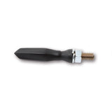 LED Blinker HIGHSIDER Pro Sonic-X1 mit Rück- & Bremslicht, Schwarz, Getönt