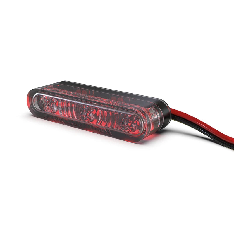 LED-Einbaublinker mit Rück- & Bremslicht Highsider Star-MX1 Pro 3in1, E-geprüft