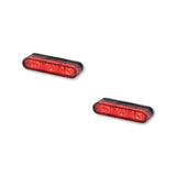 LED-Einbaublinker mit Rück- & Bremslicht Highsider Star-MX1 Pro 3in1, E-geprüft