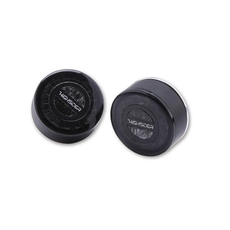 LED-Blinker Module mit Rück- & Bremslicht Highsider Pro Rocket, Schwarz, Getönt