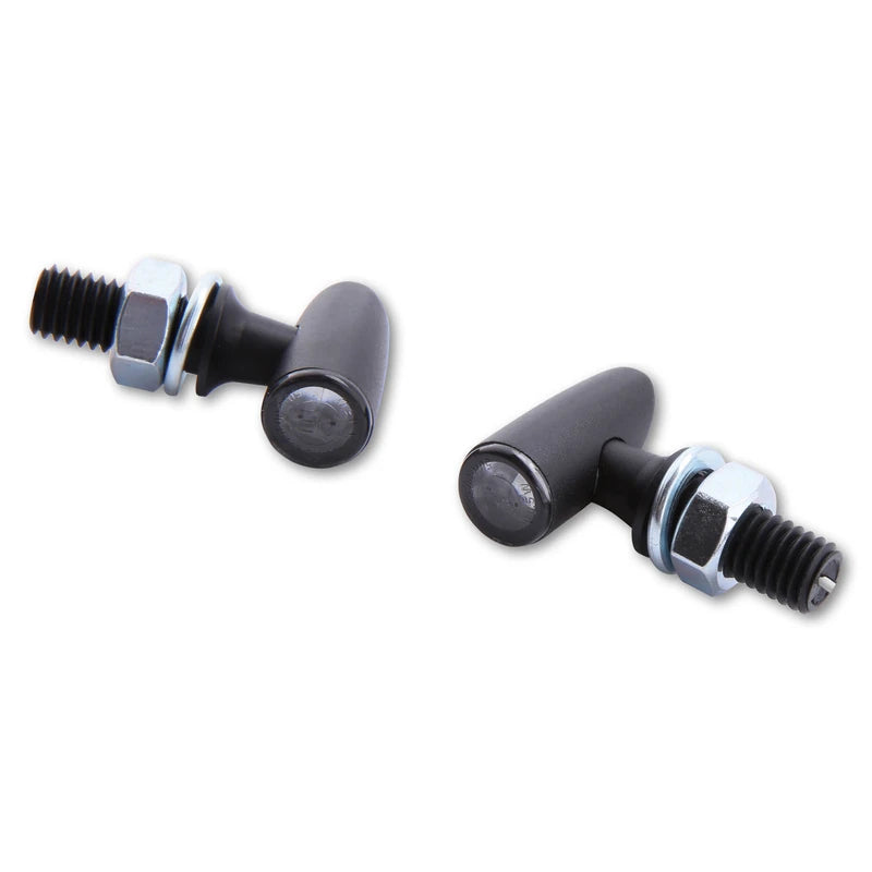 LED Blinker HIGHSIDER Pro Proton One mit Rück- & Bremslicht, Schwarz, Getönt