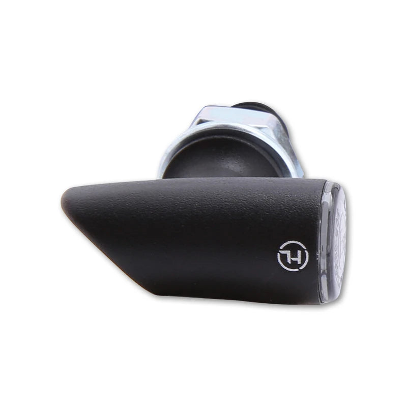 LED Blinker HIGHSIDER Pro Proton One mit Rück- & Bremslicht, Schwarz, Getönt