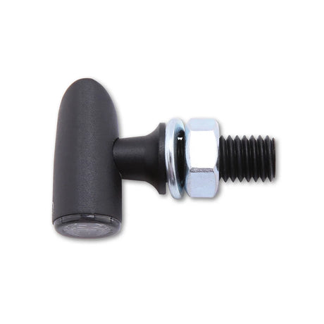 LED Blinker HIGHSIDER Pro Proton One mit Rück- & Bremslicht, Schwarz, Getönt