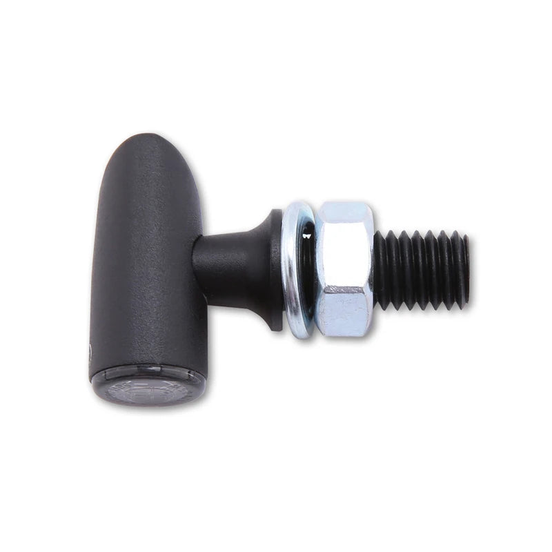 LED Blinker HIGHSIDER Pro Proton One mit Rück- & Bremslicht, Schwarz, Getönt