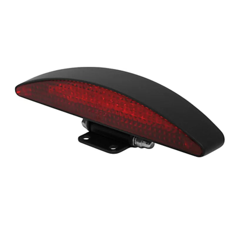 LED-Rücklicht Highsider Pro Interstate, Mattschwarz, Glas Rot, E-geprüft