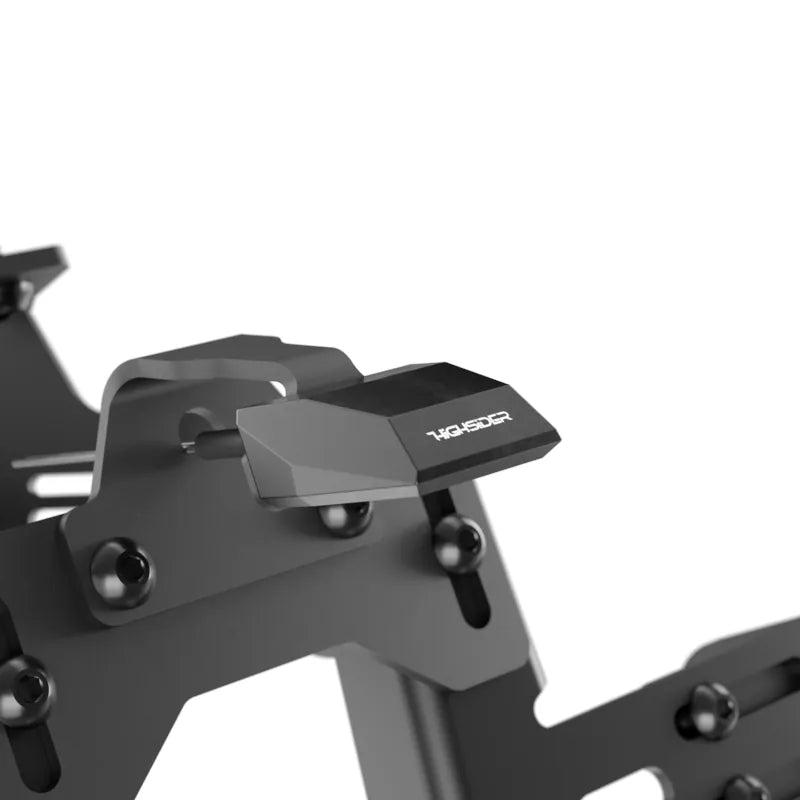 LED-Kennzeichenbeleuchtung Highsider Pro Split-S schwarz, B10xT22 mm, E-geprüft