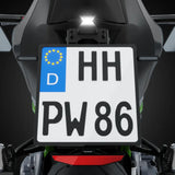 LED-Kennzeichenbeleuchtung Highsider Pro Split-S schwarz, B10xT22 mm, E-geprüft