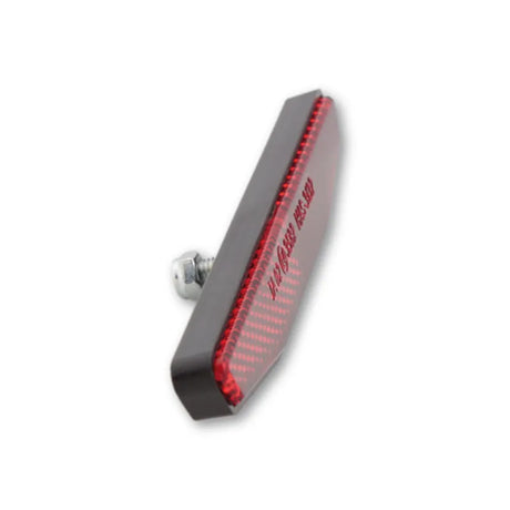 Rückstrahler Highsider Pro rot, Sechseckig, 125x18 mm, M5 Gewinde, E-geprüft