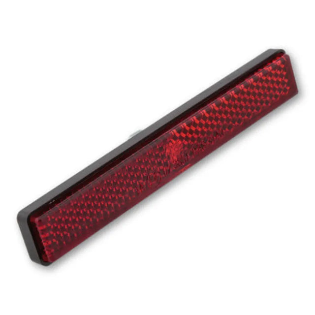 Rückstrahler Highsider Pro rot, Rechteckig, 103x16 mm, M5 Gewinde, E-geprüft