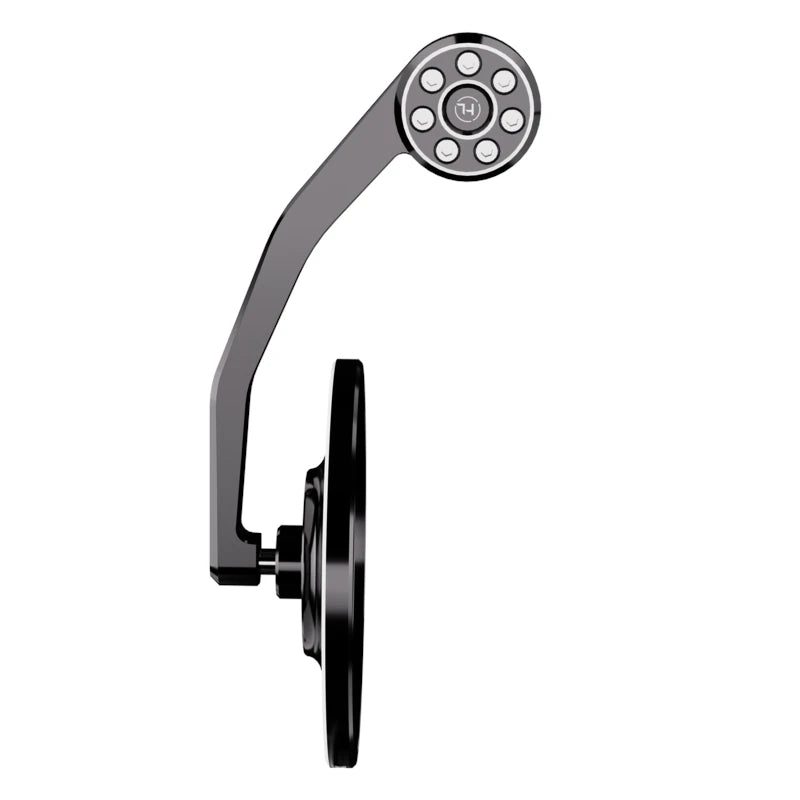 Lenkerendenspiegel Highsider Pro Conero-Evo, Alu schwarz, E-geprüft, Ø 12-22 mm