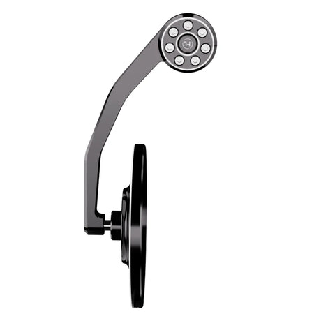 Lenkerendenspiegel Highsider Pro Conero-Evo, Alu schwarz, E-geprüft, Ø 12-22 mm