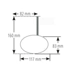 Lenkerendenspiegel Highsider Pro Victory-Evo, Schwarz, Klemmung 12-22 mm