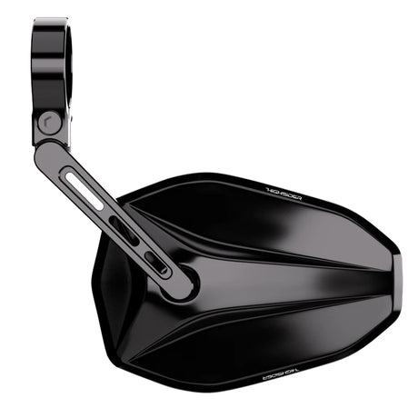 Lenkerendenspiegel Highsider Pro Victory, Kurz, Schwarz, Aufnahme Ø 30 x B 12 mm