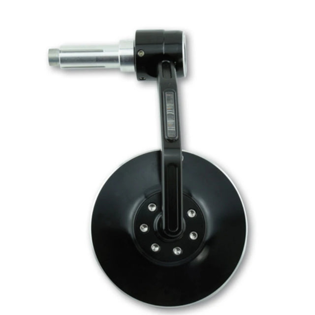 Lenkerendenspiegel mit LED Blinker Highsider Pro Conero, Schwarz, E-geprüft