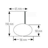 Lenkerendenspiegel mit LED Blinker Highsider Pro Conero, Schwarz, E-geprüft