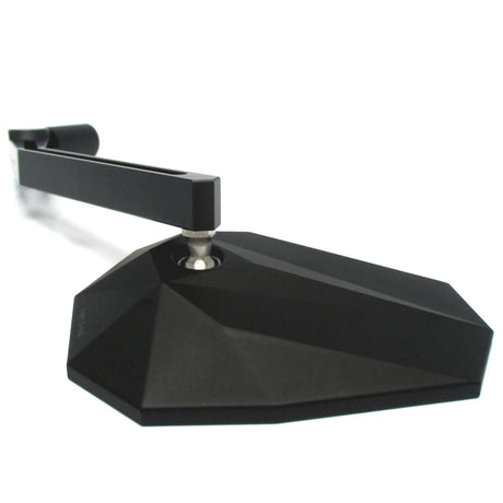 Lenkerspiegel Paar Highsider Pro Stealth-X1, Schwarz, Alu & ABS, E-geprüft, M10