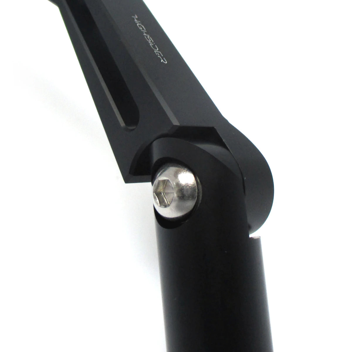 Lenkerspiegel Paar Highsider Pro Stealth-X1, Schwarz, Alu & ABS, E-geprüft, M10