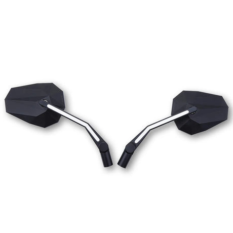 Lenkerspiegel Paar Highsider Pro Stealth-X3 mit Blinker & Positionslicht, M10