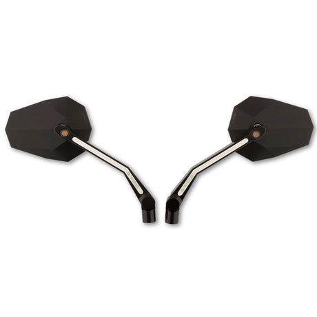 Lenkerspiegel Paar Highsider Pro Stealth-X4 mit Blinker & Positionslicht, M10