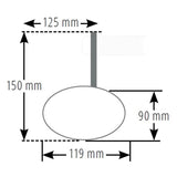 Lenkerendenspiegel Highsider Pro Stealth-X5, Schwarz, E-geprüft, Ø 22-30 mm
