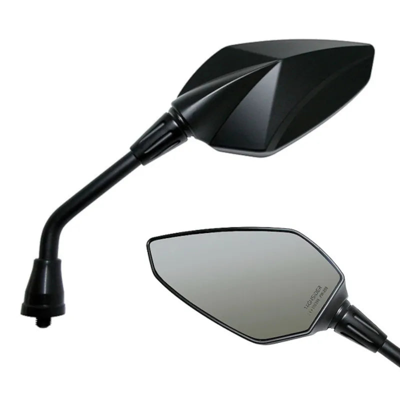 Lenkerspiegel Paar Highsider Pro Sempione, Schwarz, Alu & ABS, E-geprüft, M10