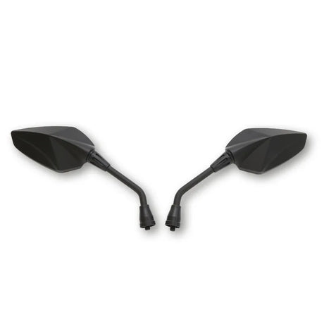 Lenkerspiegel Paar Highsider Pro Sempione, Schwarz, Alu & ABS, E-geprüft, M10