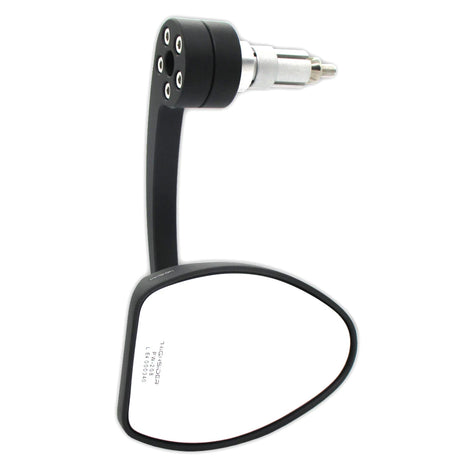 Lenkerendenspiegel Highsider Pro Ferrara 2 Evo, Schwarz, E-geprüft, Ø 12-22 mm