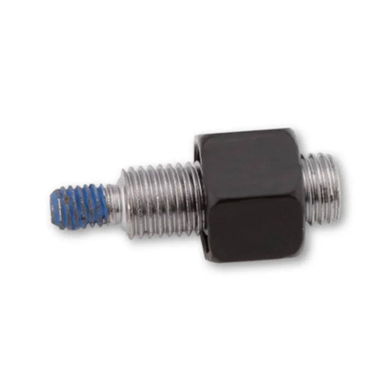 Spiegeladapter Highsider Pro schwarz, Oben M6 Rechts, Unten M10x1,25 Rechts