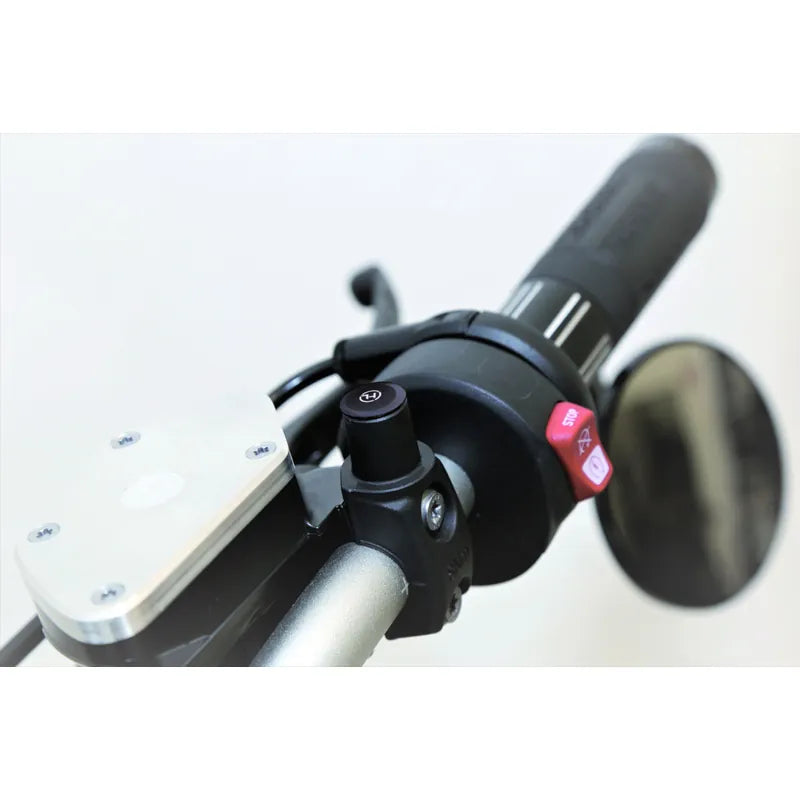 Abdeckkappen Highsider Pro für M10 Spiegelgewinde, Schwarz matt, Aluminium