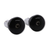 Lenkerenden Highsider Curve mit Spiegelaufnahme, Schwarz, Klemmung 12-22 mm