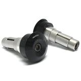Lenkerenden Highsider Montana Dot mit Spiegelaufnahme, Schwarz, Klemmung 12-22mm