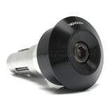 Lenkerenden Highsider Montana Dot mit Spiegelaufnahme, Schwarz, Klemmung 12-22mm