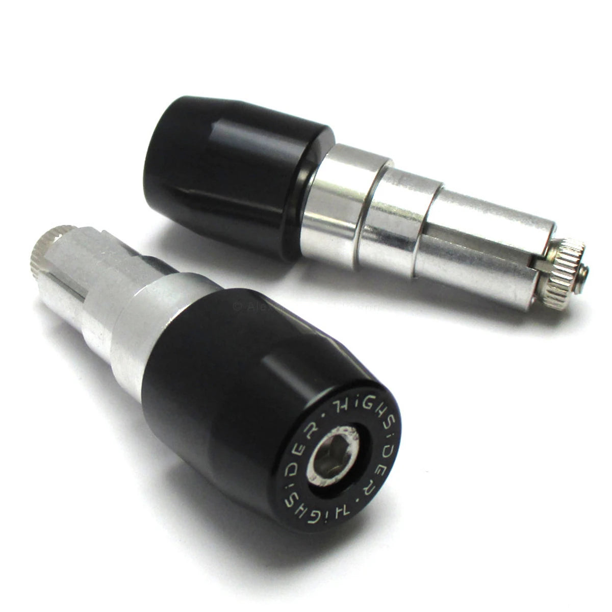 Lenkergewichte HIGHSIDER EVO, Schwarz, Klemmbereich 12-22 mm