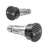 Lenkerenden Highsider Pro Wave mit Spiegelaufnahme, Schwarz, Klemmbereich 12-22 mm