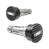 Lenkerenden Highsider Pro Wave mit Spiegelaufnahme, Silber, Klemmbereich 12-22 mm