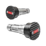 Lenkerenden Highsider Pro Wave mit Spiegelaufnahme, Rot, Klemmbereich 12-22 mm