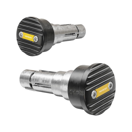 Lenkerenden Highsider Pro Wave mit Spiegelaufnahme, Gold, Klemmbereich 12-22 mm
