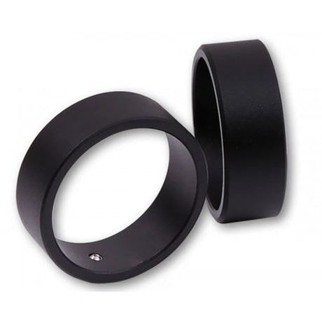 Zierringe für Lenkergewichte aus Aluminium, Schwarz