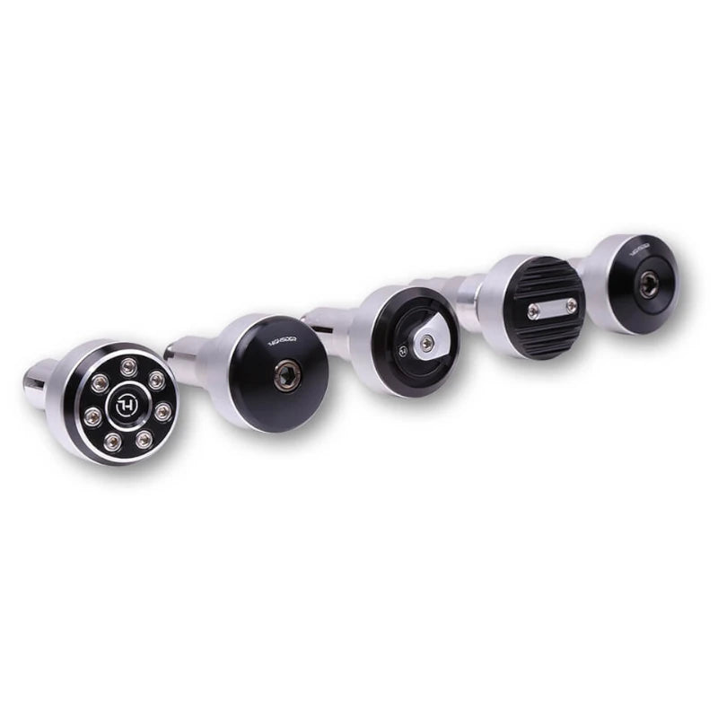 Zierringe für Lenkergewichte aus Aluminium, Silber