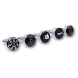 Zierringe für Lenkergewichte aus Aluminium, Silber