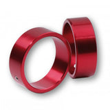 Zierringe für Lenkergewichte aus Aluminium, Rot