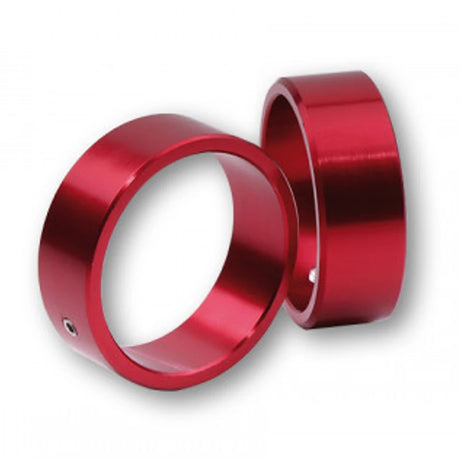 Zierringe für Lenkergewichte aus Aluminium, Rot