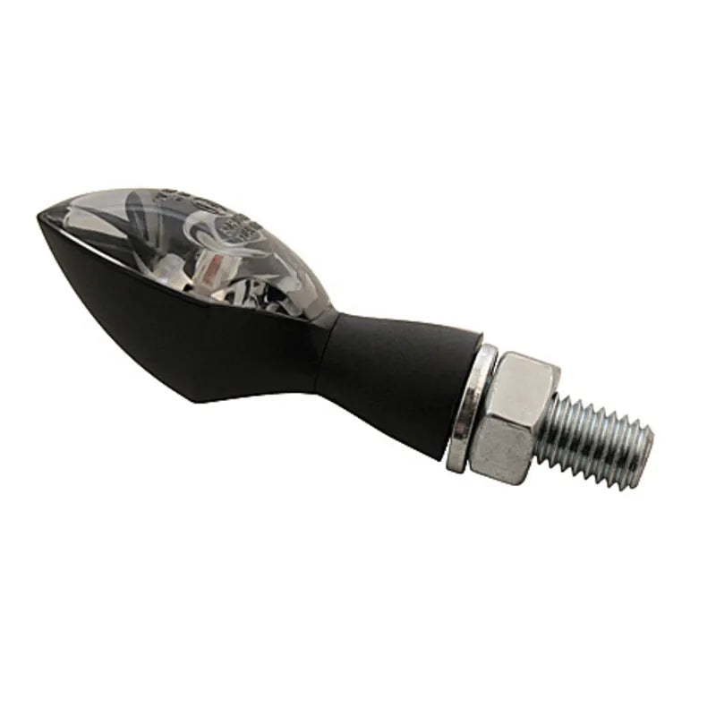 LED-Blinker Highsider Pro Pen Head, Schwarz, Glas Getönt, E-geprüft