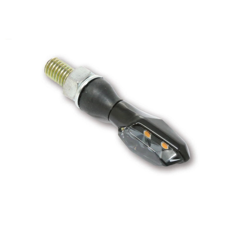 LED-Blinker Paar Highsider Pro Sonic-X2 schwarz, Getönt, M8, E-geprüft, 12V/1,6W